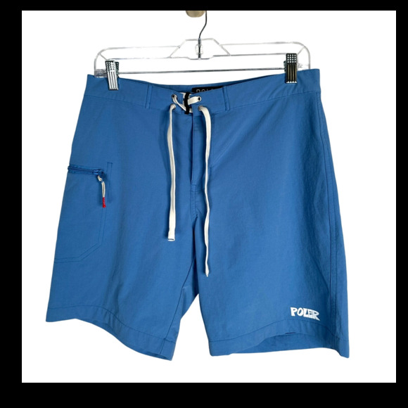 Poler Other - REI x Poler Estaban 32 Board Shorts $78 Waterproof Swim Trunks Drawstring Blue